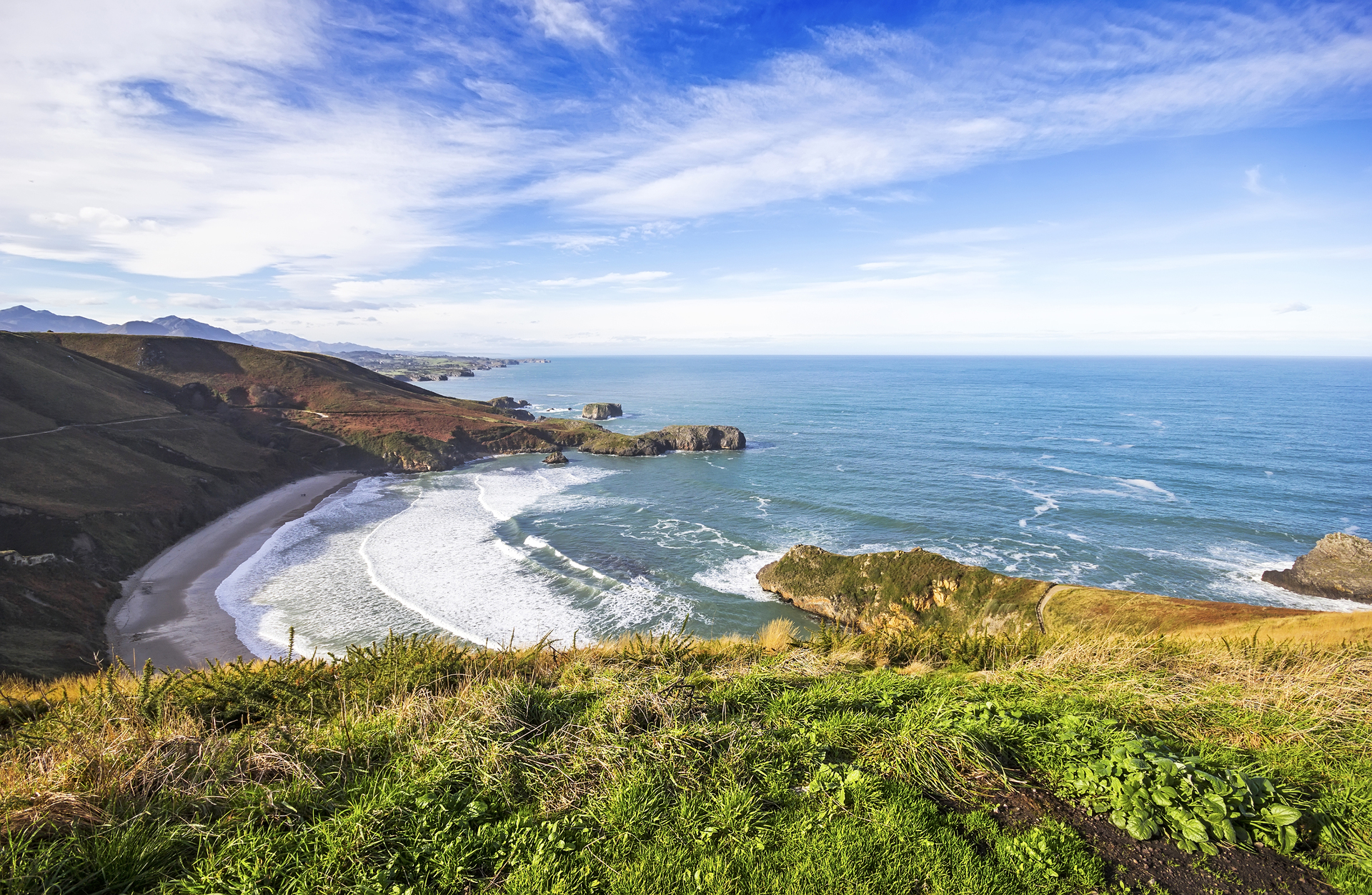 Beach Of Torimbia Near Llanes Asturias Spain 2135781 Medium