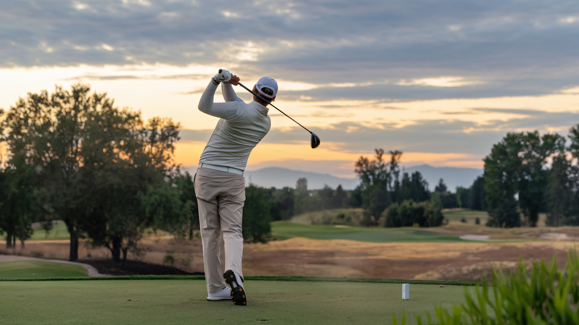 Medium Vecteezy Male Golfer In Action During Sunset Swinging A Golf Club On 69647148 Medium